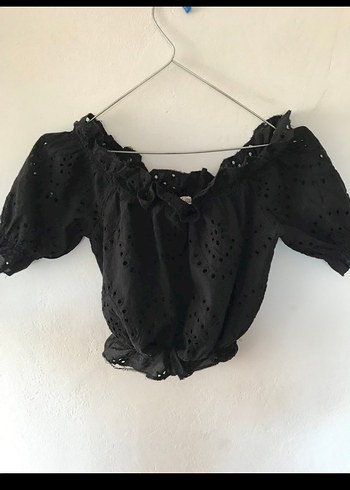 Siyah Suni Deri Şort Etek ve Fırfırlı Bluz - Görsel 20