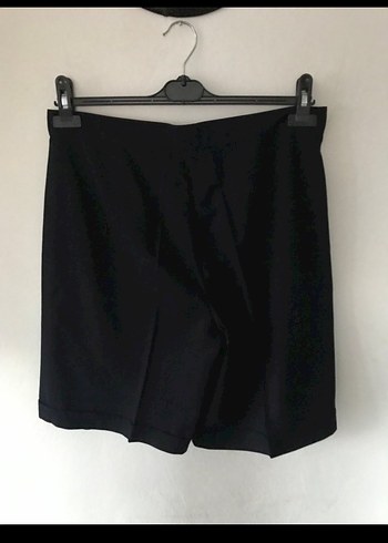 Koyu Laci Kadın Bermuda Kumaş Şort - Görsel 4