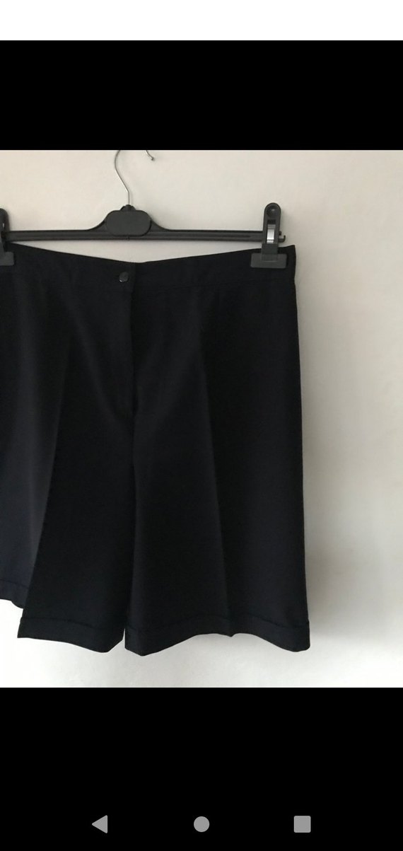 Koyu Laci Kadın Bermuda Kumaş Şort - Görsel 2