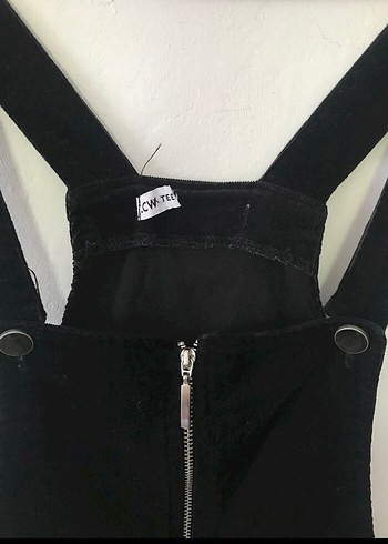 Kadife Askılı Elbise - Görsel 13