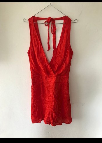 Kırmızı Cepli Tulum - Görsel 9