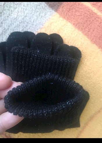 Kadın Siyah Triko Eldiven - Görsel 5