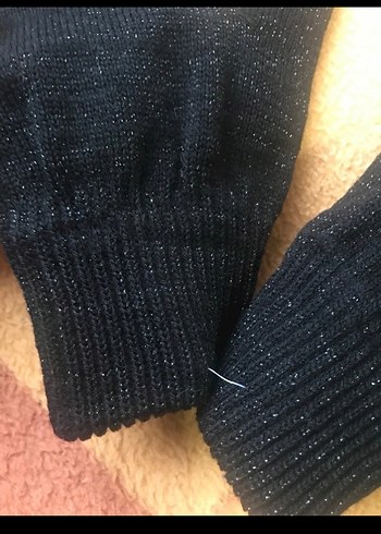 Kadın Siyah Triko Eldiven - Görsel 3