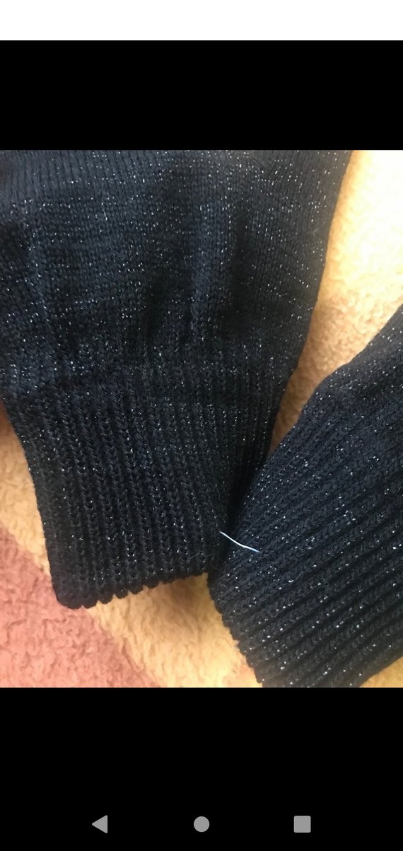 Kadın Siyah Triko Eldiven - Görsel 3