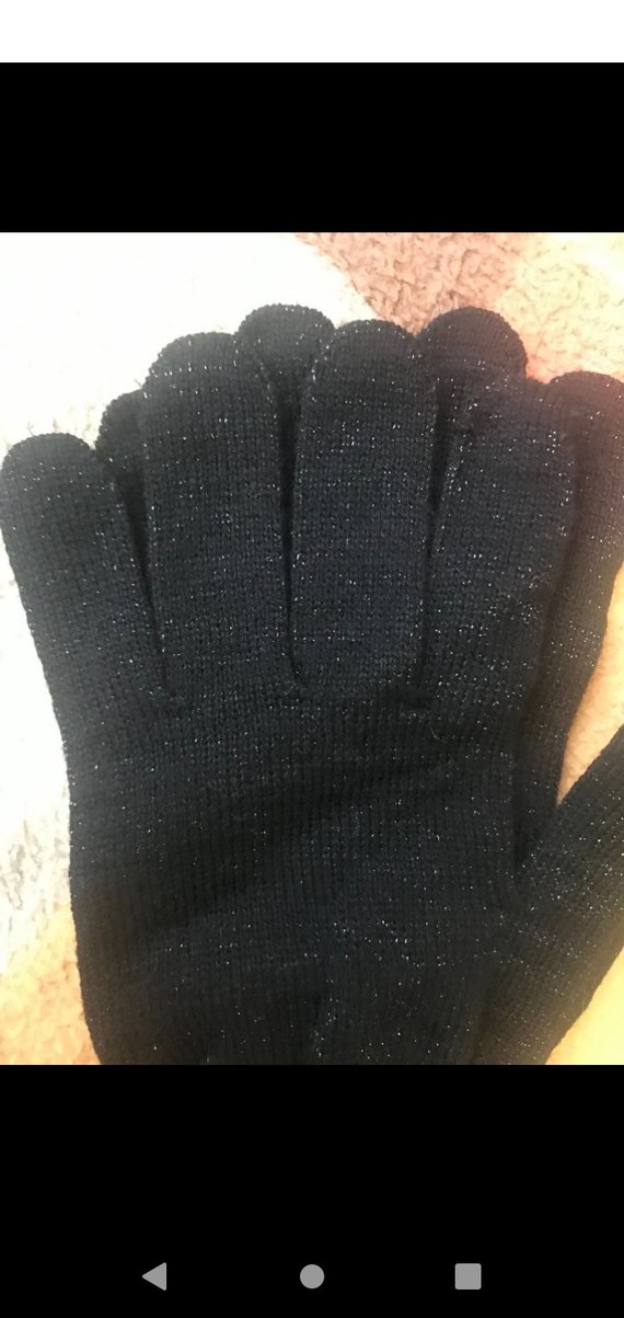 Kadın Siyah Triko Eldiven - Görsel 4