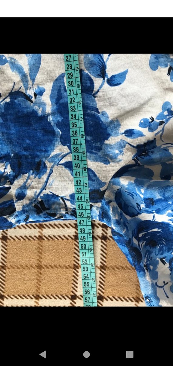 Mavi Desenli Bol Kesim Elbise - Görsel 5