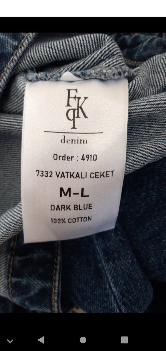 Şehir Stiline Uygun Minimal Kot Ceket — görsel 6/7