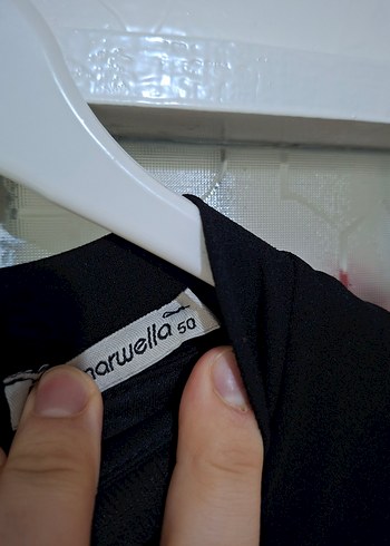 Kürk Detaylı Siyah Uzun Kadın Elbise - Görsel 4