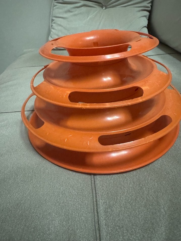 Turuncu Çok Katmanlı Kedi Oyuncağı - Görsel 2