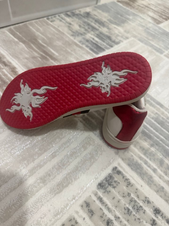 Beyaz Nakışlı Kadın Spor Ayakkabı - Görsel 3