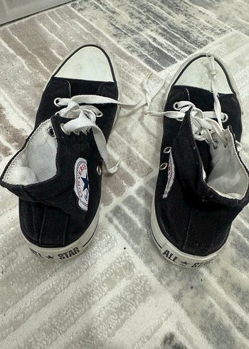 Beyaz Lastikli Düz Tabanlı Punk Sneakers - Görsel 2