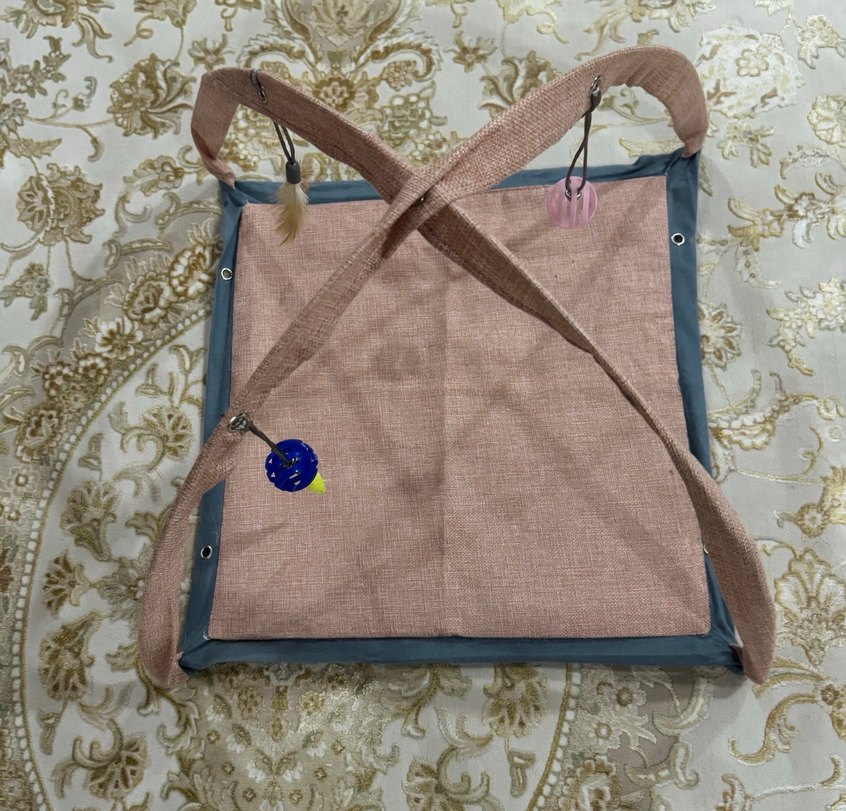 Pembe Pastel Kedi Oyun Halısı - Görsel 3