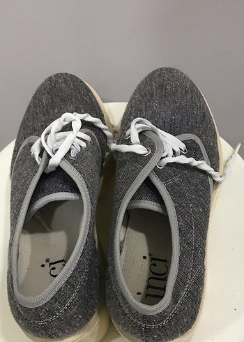 Gri Casual Ayakkabı Bağcıkları - Görsel 3