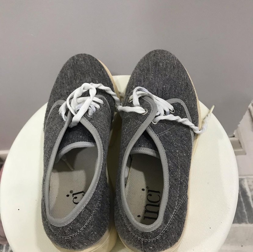 Gri Casual Ayakkabı Bağcıkları - Görsel 3