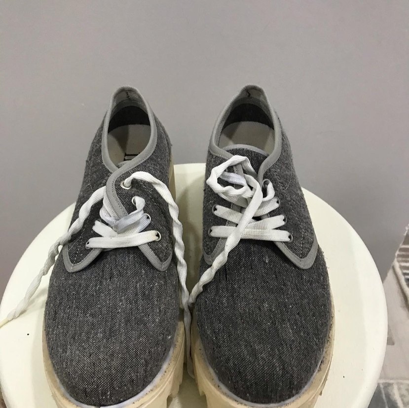 Gri Casual Ayakkabı Bağcıkları - Görsel 2