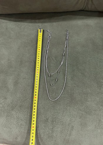 3 boyutta kararmaz solmaz çelik kolye. Sıfır ürün. - Görsel 3