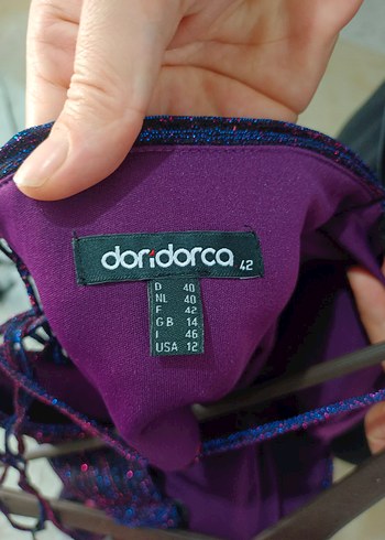 Kadın Mor Drapeli Uzun Abiye Elbise - Görsel 5