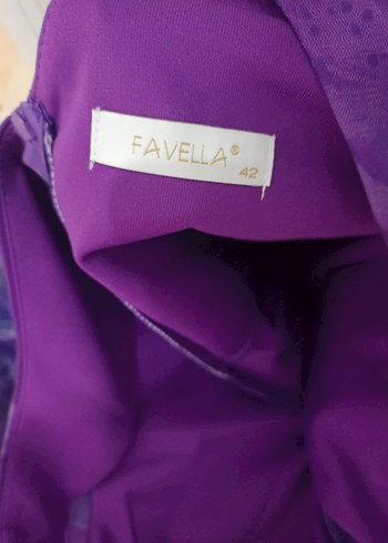 Mor Drapeli Uzun Abiye Elbise - Görsel 8