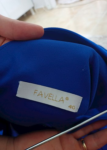 Lacivert Uzun Drapeli Kadın Abiye Elbise - Görsel 8