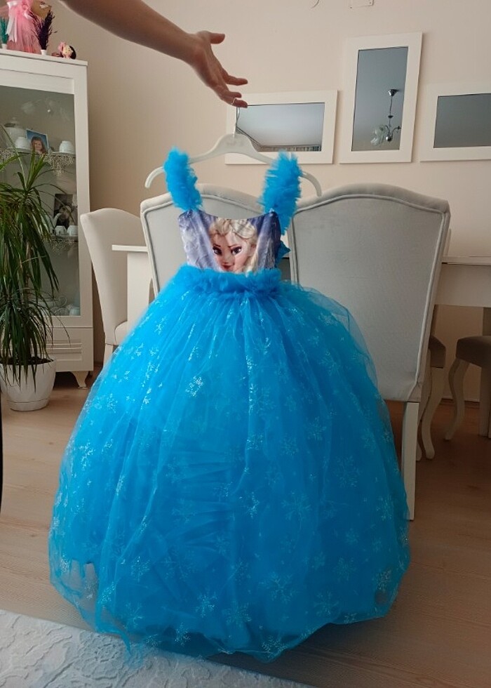 Frozen Elsa cocuk elbise - Görsel 3