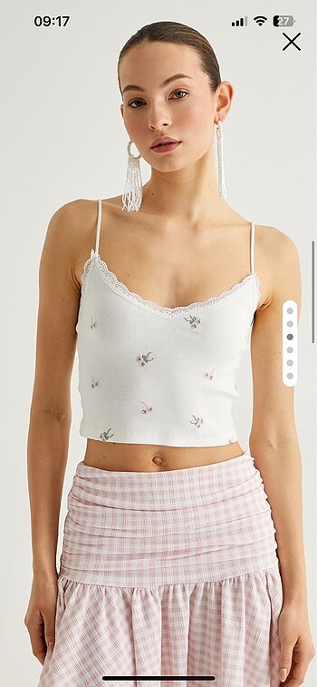 m Beden beyaz Renk koton crop