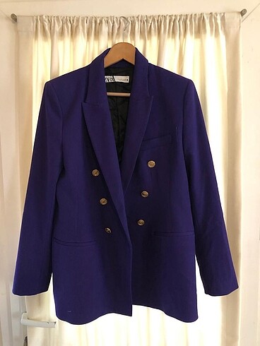 ZARA BLAZER KOYU MOR CEKET. YEPYENİDİR