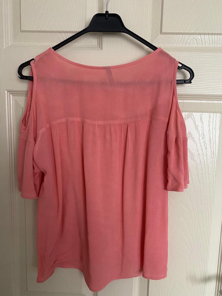 Dantel İşlemeli Pembe Bohem Bluz - Görsel 2