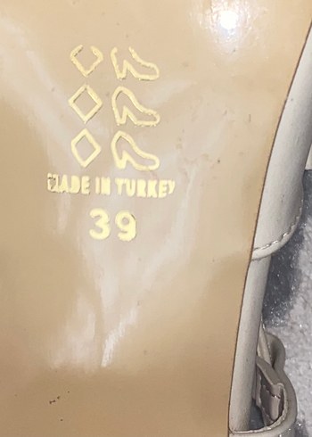 Mary Jane Bej İnci Detaylı Klasik Topuklu Ayakkabı - Görsel 3