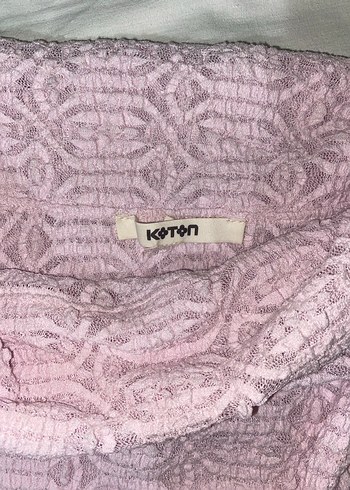 Coquette Dantelli Baby Pink Vintage Bluz - Görsel 2