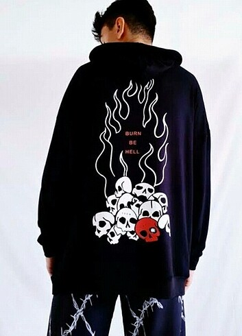 Gotik Harajuku Kuru Kafa Sweatshirt