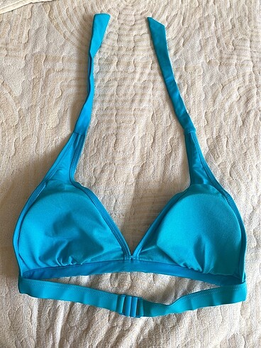 m Beden Mavi bikini üstü bağlamalı
