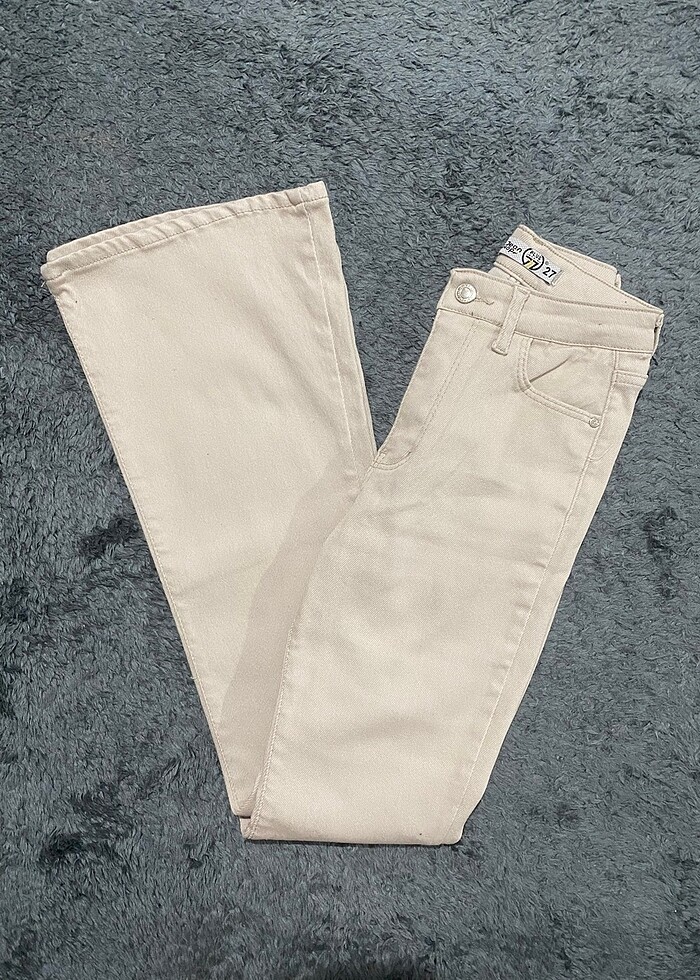 Taş Likralı İspanyol Paça Pantolon - Görsel 2