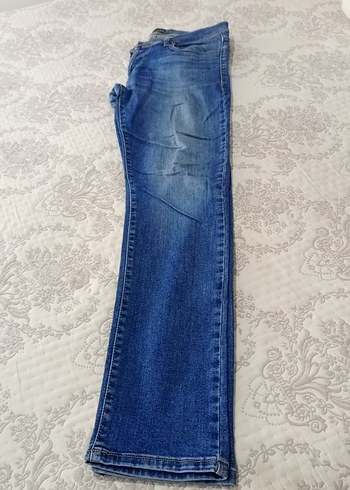 32 Beden mavi Renk Mavi erkek Denim Midi Boy Jean