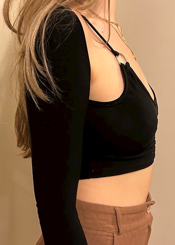 Diğer Siyah Şık Crop
