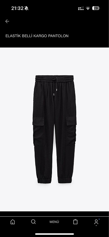 Zara kargo pantolon