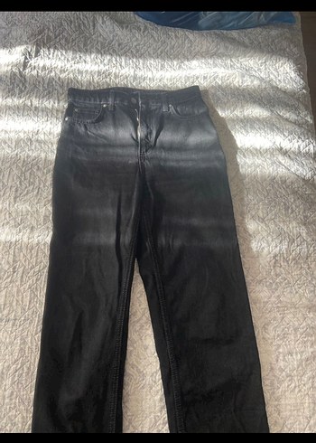 Siyah Straight jean Kadın Pantolon