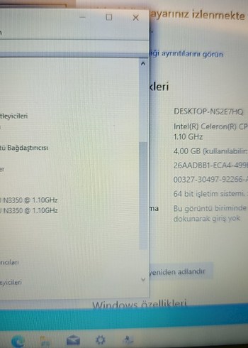 YENİLENMİŞ KAPALİ KUTU 3 AY GARANTİLİ ACER LAPTOP çift çekirdek - Görsel 3