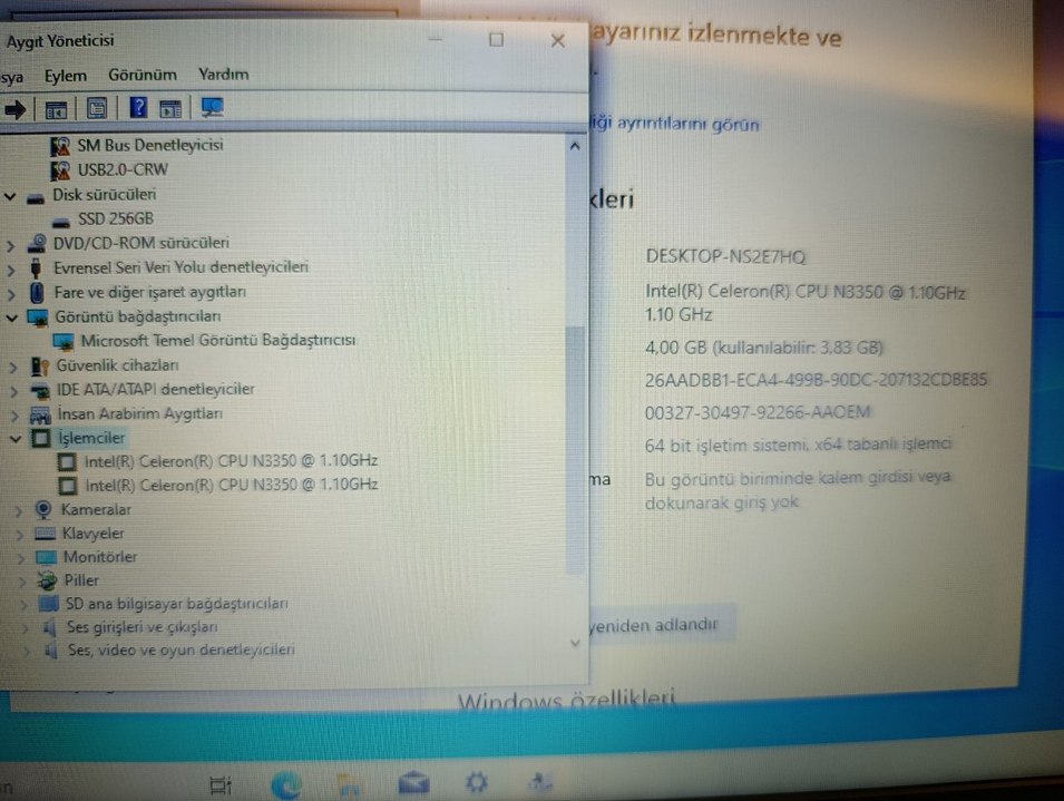 YENİLENMİŞ KAPALİ KUTU 3 AY GARANTİLİ ACER LAPTOP çift çekirdek - Görsel 3