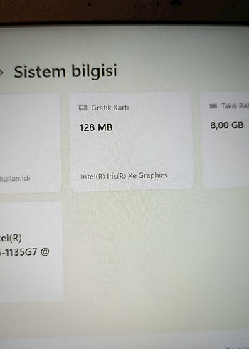 Kutu yepyeni Acer i5 Laptop 8gb 256GB - Görsel 7