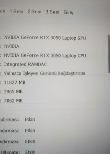 RTX3050 ekran kartlı Lenovo Laptop r5 16GB 512GB - Görsel 9