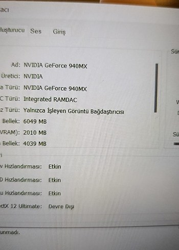 Nvidia Ekran kartlı HP laptop 8GB 256GB - Görsel 8