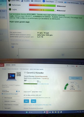Garantili Lenovo Laptop Ryzen 5 8GB 512GB
ofis okul internet iş - Görsel 9