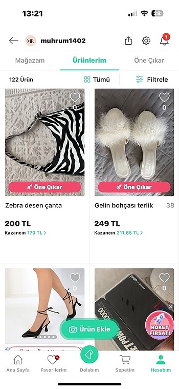 Çeşitli ürünler