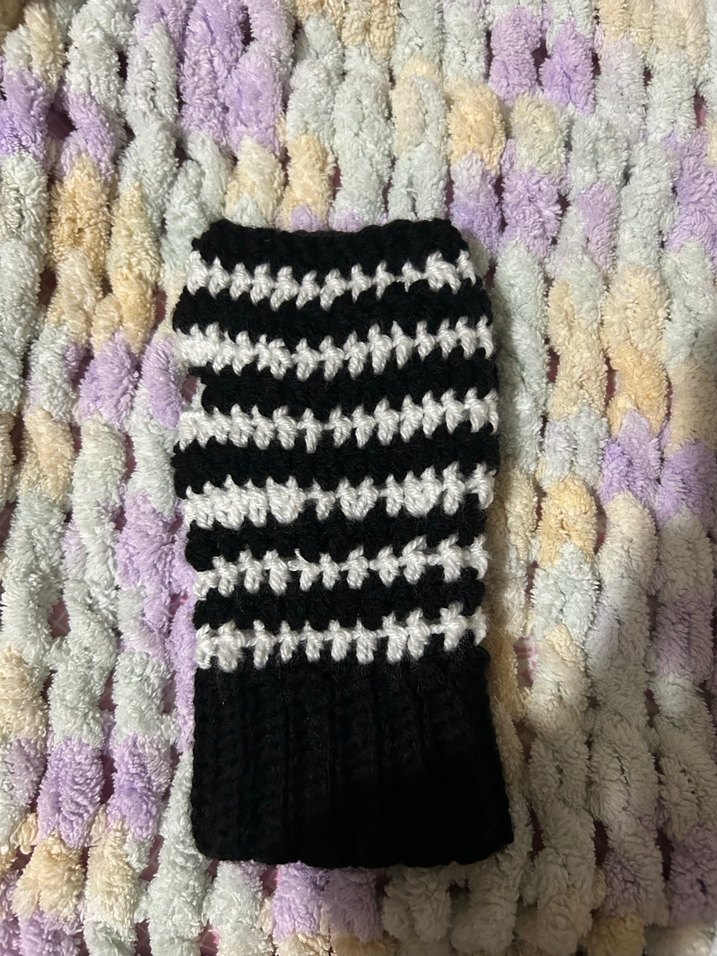 gotik örgü parmaksız eldiven - Görsel 2