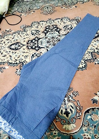 Süvari Erkek mavi kanvas pantolon