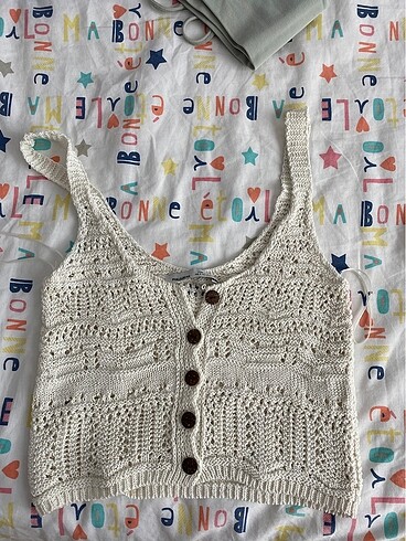 kadın pull and bear örme askılı bluz
