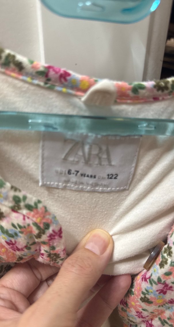 Düğmeli Çiçek Desenli Pamuklu Kız Ceketi - Görsel 2