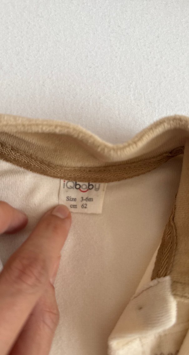 Bej Nakışlı Erkek Bebek Tulum - Görsel 3