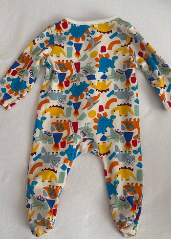 Renkli Baskılı Bebek Tulum 3 ay - Görsel 2