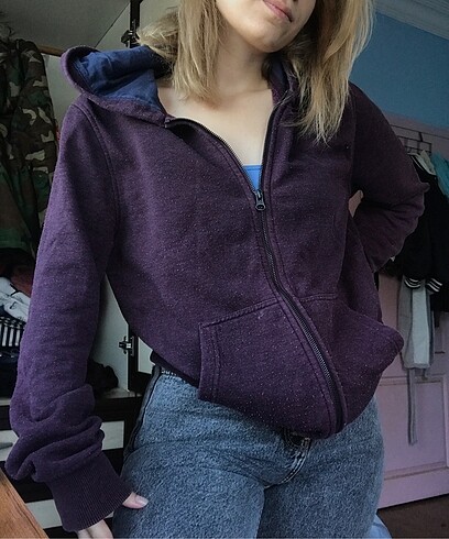 Kapüşonlu Sweatshirt Hırka Polar
